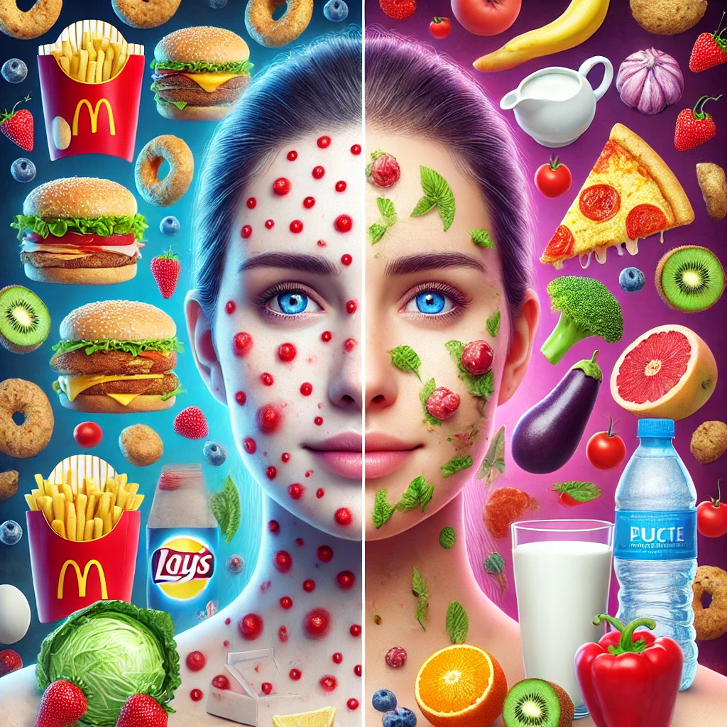 Relação da alimentação com as Acnes: O Que Sua Pele Está Tentando Te Dizer?