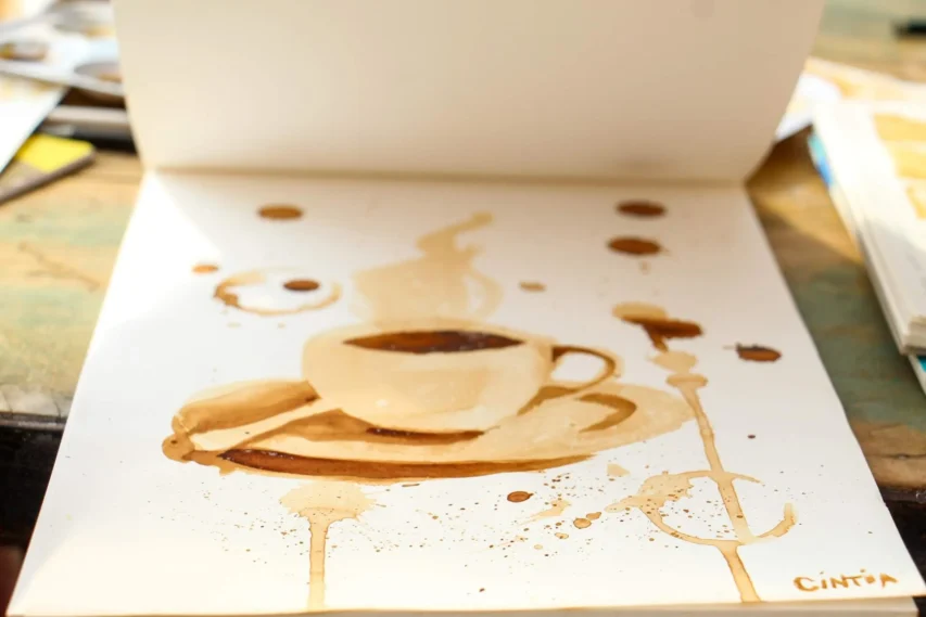 Pintura com Café: Um Jeito Delicioso de Decorar Sua Casa 2 Arte feita com café